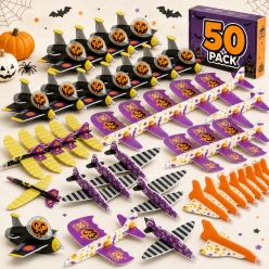 BULK Halloween Foam 22cm Glider Planes - 50PK